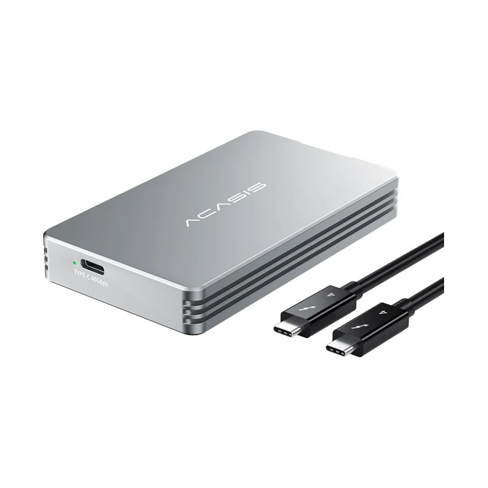 Acasis TBU401 NVMe SSD to Thunderbolt Silver